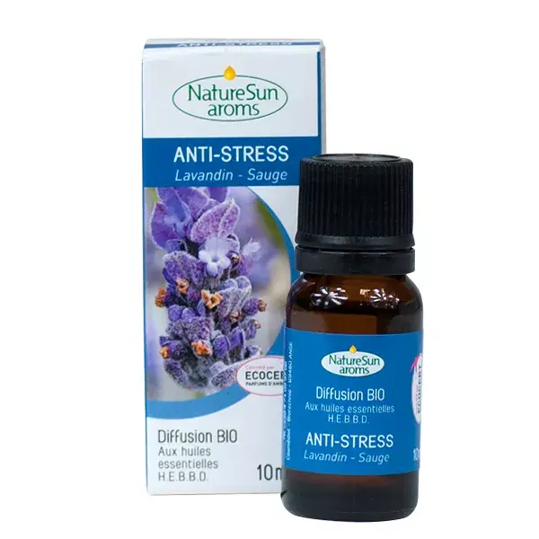 NatureSun Aroms Organic Lavender & Sage Anti-Stress Essential Oil Complex 10ml 