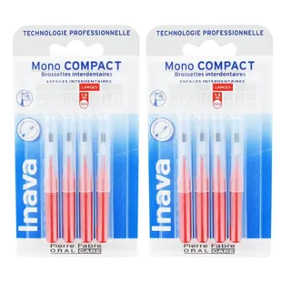 Pennelli Inava 1,5 mm Mono Compact Wide Areas Rosso 4 unità Confezione da 2