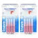 Inava Brossettes 1.5mm Mono Compact Espaces Larges Rouge 4 unités Lot de 2