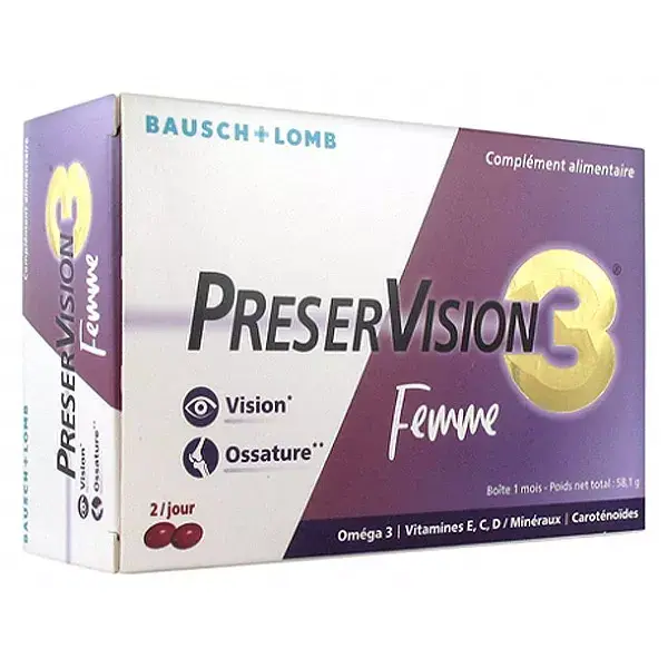 Bausch & Lomb Preservision 3 Femme 60 capsules