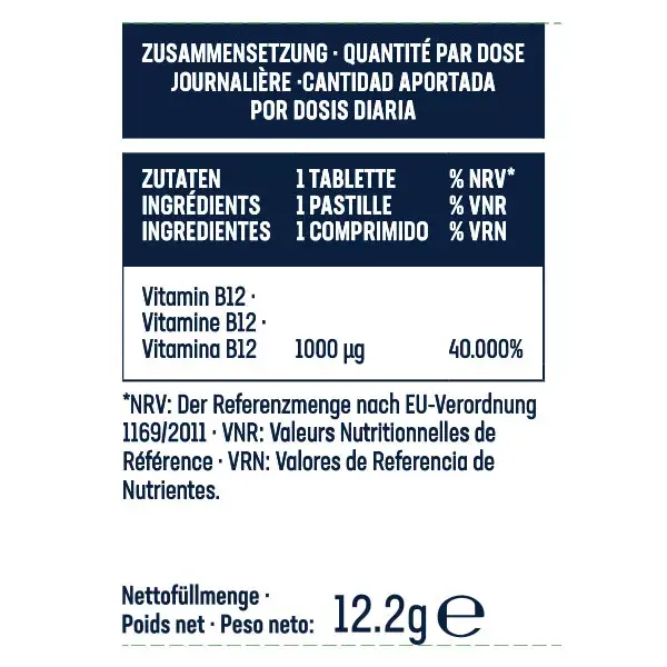 Balasense Vitamine B12 1000 µg 60 comprimés à sucer