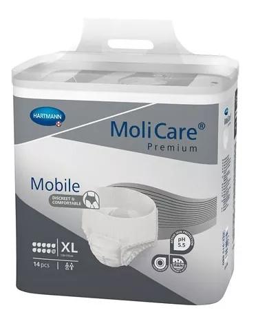 Hartmann MoliCare Premium Mobile Cueca Fralda 10 gotas tamanho XL 14 un