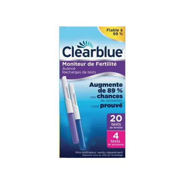 ClearBlue Recargas para Monitor de Fertilidad Advanced + 4 Test de Embarazo