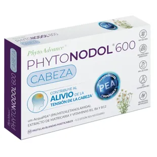 PhytoAdvance Phytonodol 600 Cabeza 10 Pastillas Blandas Masticables