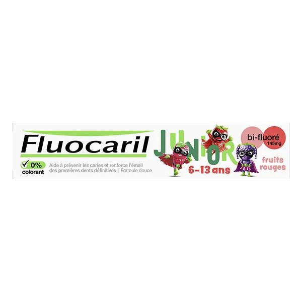 Fluocaril Junior 6-12 años Pasta de Dientes Gel Frutos Rojos 75ml