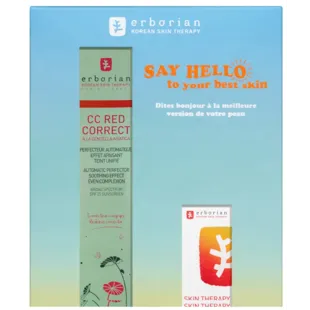 Erborian CC Red Correct 45 ml + Hauttherapie Nachtöl 10 ml