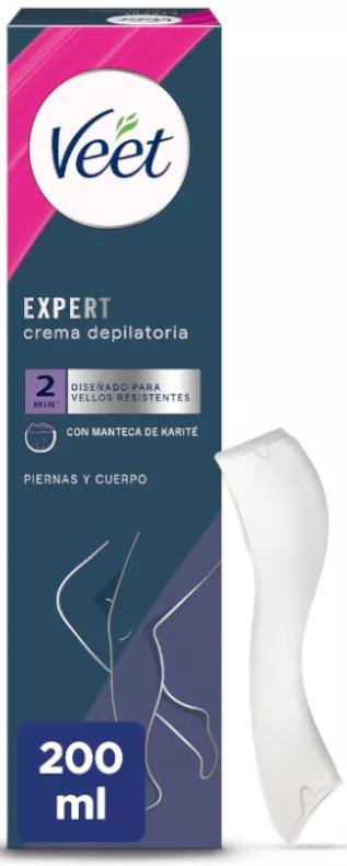 Veet Expert Haarentfernungscreme für Körper und Beine, 200 ml
