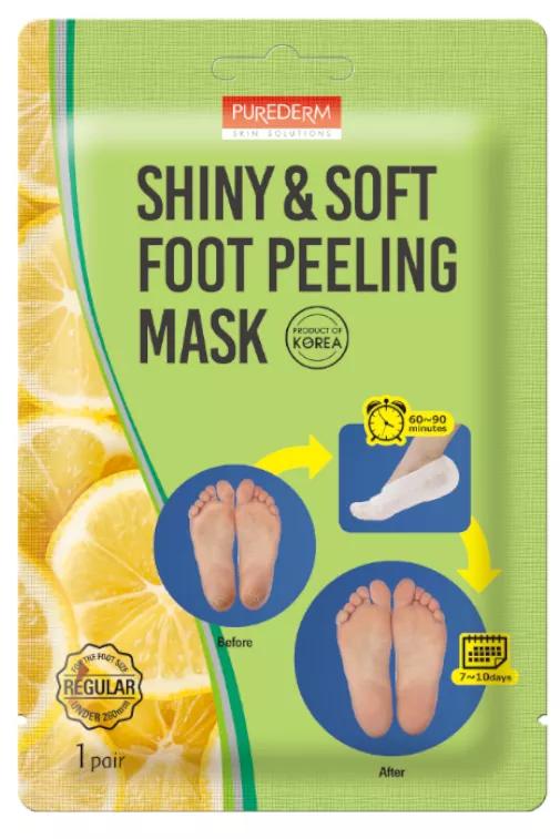 Purederm Shiny & Soft Foot Peeling Mask 1 ud