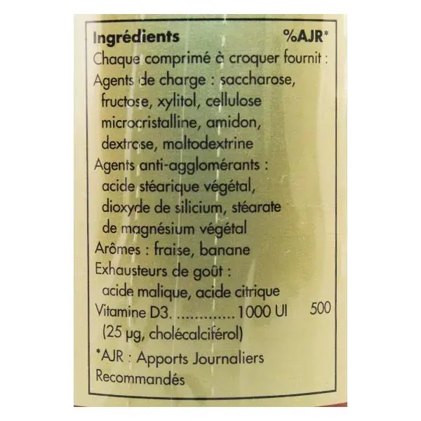 Solgar Vitamin D3 1000 IU 100 Chewable Tablets