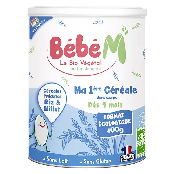 Bébé M My 1st Cereal +4m Organic 400g