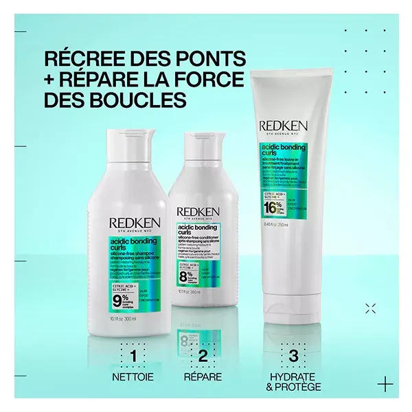 Redken Soin sans rinçage pour cheveux bouclés abîmés Acidic Bonding Curls