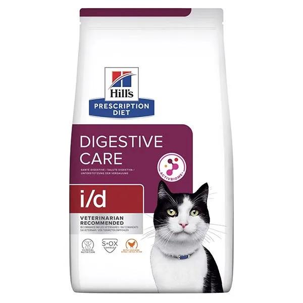 Hill's Prescription Diet I/D Digestive Care Crocchette Di Pollo Per Gatti Sacco 400G