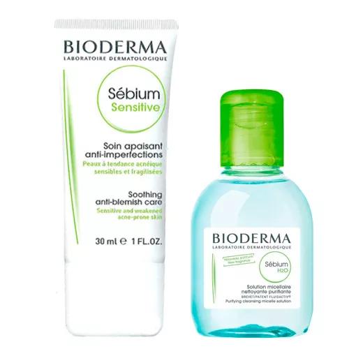 Bioderma Sébium Pack Sensitive 30 ml + H2O Mizellenlösung 100 ml