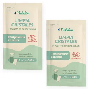 Natulim Refill Glass Cleaner Sachets 2x500 gr