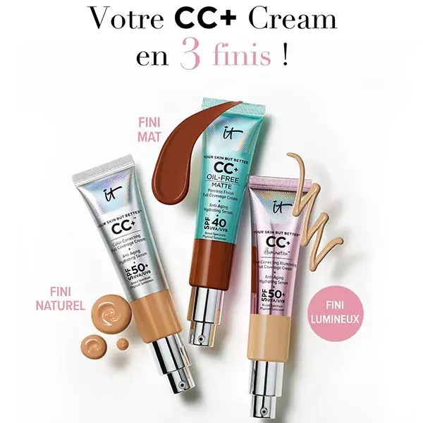 IT Cosmetics Fond de Teint Your Skin But Better CC+ Illumination Crème Illuminatrice SPF50+ Medium 32ml