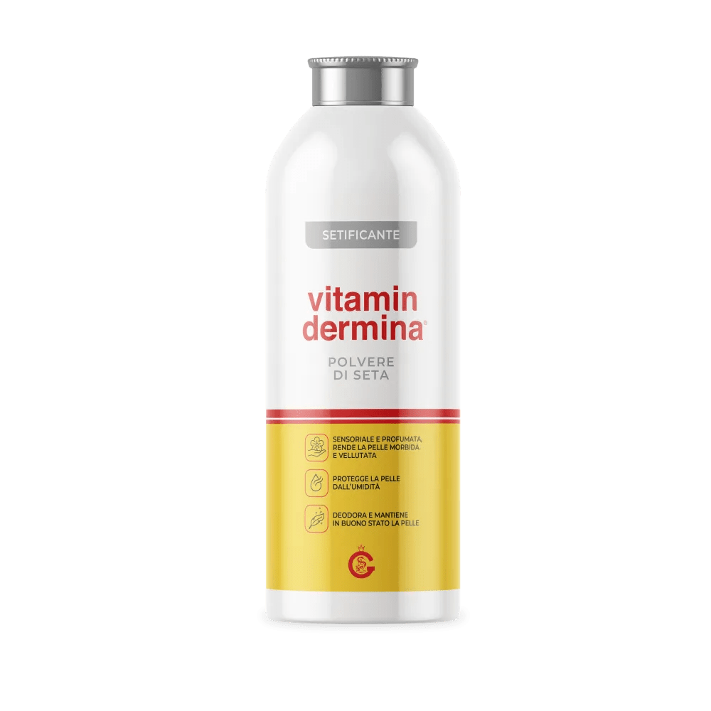 Vitamindermina Polvere Setificante Con Polvere di Seta Talco Profumato 100 g