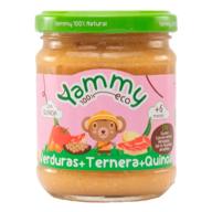 Yammy Tarrito Verduras, Ternera y Quinoa 100% Ecológico 195 gr