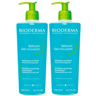 Bioderma Sébium Moussant Gel 2x500 ml