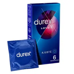 Durex Préservatifs Love - 6 Préservatifs Faciles à Mettre