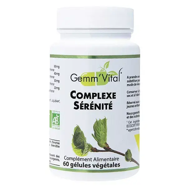 Vit'all+ Gemm'Vital Complexe Sérénité Bio 60 gélules végétales