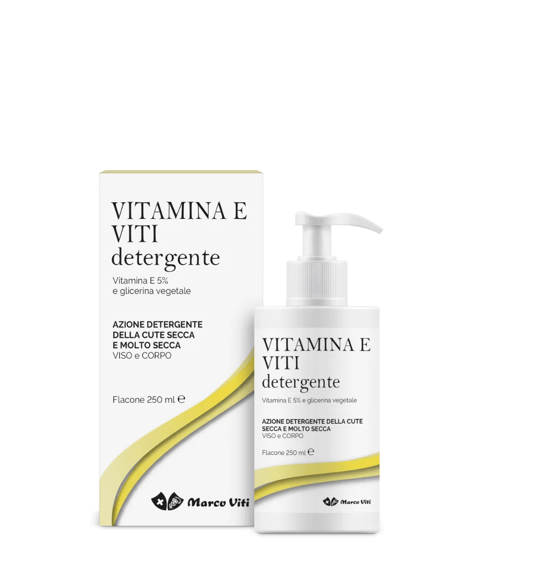 Vitamina E Viti Detergente Pelle Secca e Molto Secca Viso e Corpo 250 ml