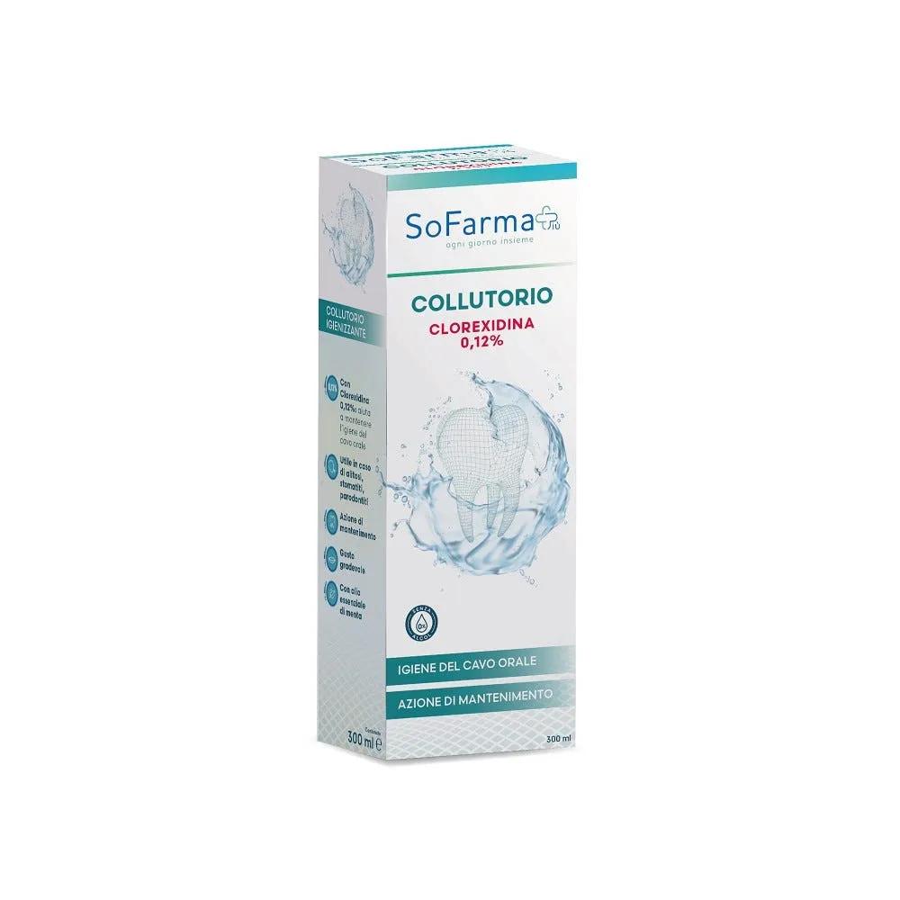 Sofarmapiù Collutorio Clorex 0,12% Collutorio Igienizzante 300ml