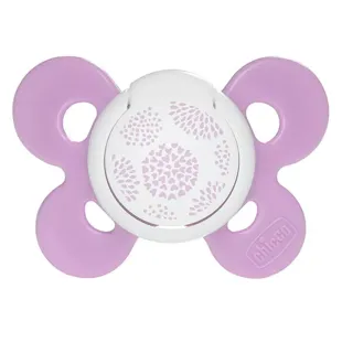 Chicco Ciuccio Physio Forma Comfort Silicone +6m Rosa Pois + Scatola di Sterilizzazione