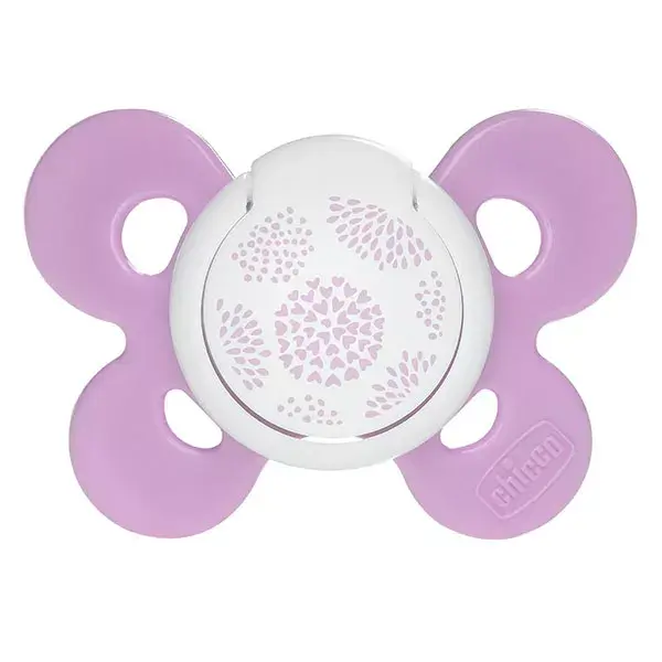 Chicco Pacifier Physio Forma Comfort Silicone +6m Pink Dots + Sterilisation Box