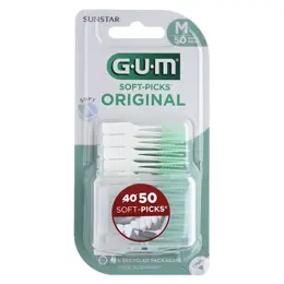 Gum Brossette Interdentaire Soft-Picks Original Medium 50 unités