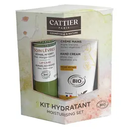 Cattier Soin du Corps Duo Hydratant Mains et Lèvres Bio