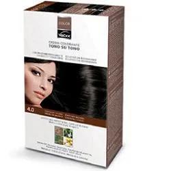 Vebix Color Tintura Per Capelli Permanente Naturale 4,0 Castano Medio 1 Kit