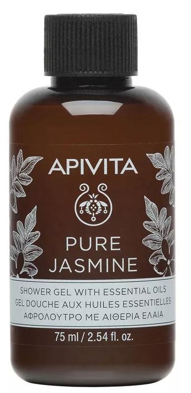 Apivita Pure Jasmine gel de Banho com Óleos Essenciais 75ml