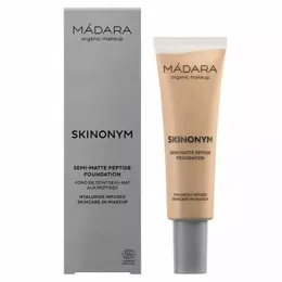 MÁDARA Skinonym Fond de Teint Semi-Mat aux Peptides N°40 Sand 30ml