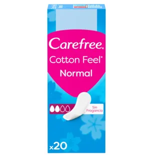Carefree Protect Slip Normal Cotton Breathable 20 units