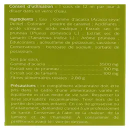 Naturactive Transit Stick Fluide Goût Pruneau 20 sticks