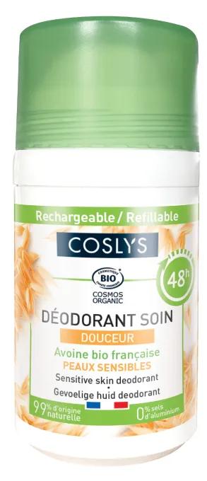 Coslys Déodorant Avoine Peaux Sensibles Roll-on 50 ml