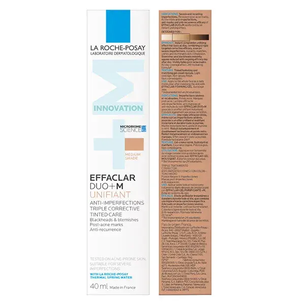 La Roche Posay Effaclar Duo+M Tinte Unificador Luminoso 40ml