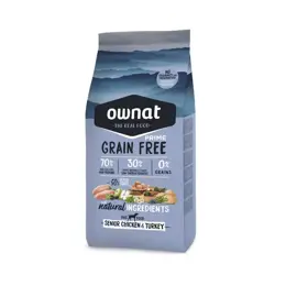 Ownat Grain Free Prime Chien Sénior Poulet et Dinde 3kg