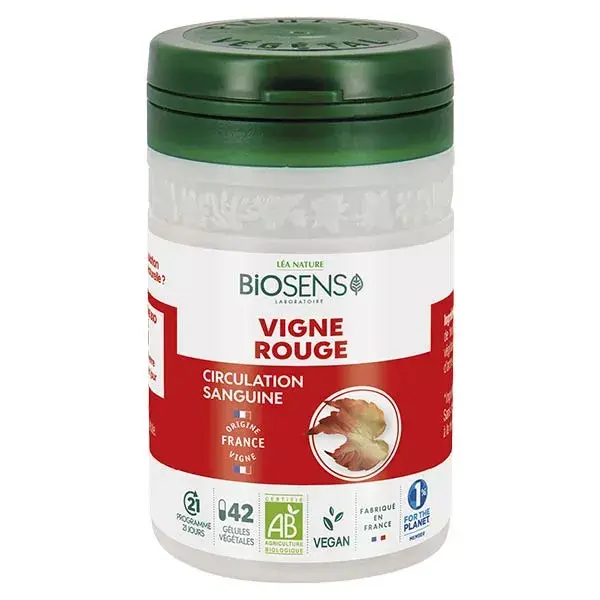 Biosens Vigne Rouge Bio 42 gélules végétales