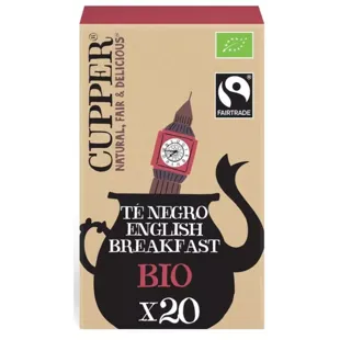 Cupper Thé Noir English Breakfast BIO 20 Sachets