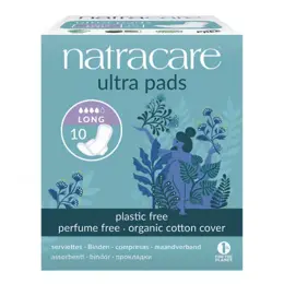 Natracare Serviette Ultra Long 10 unités