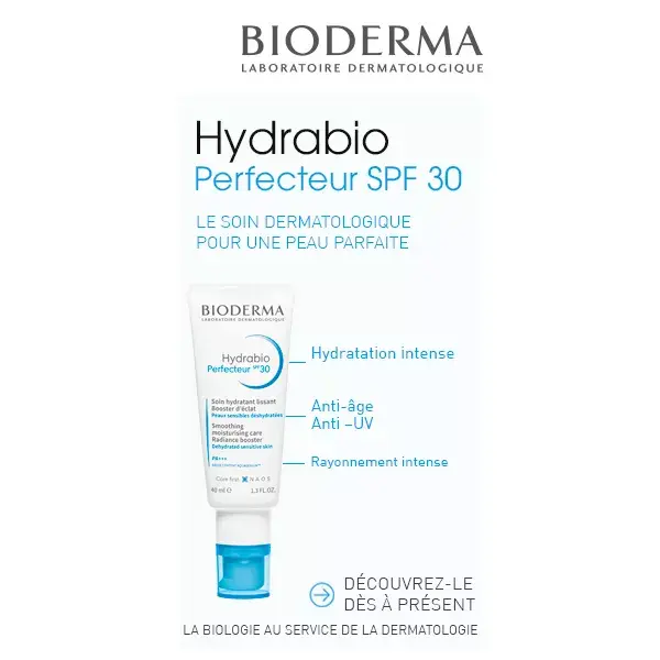 Bioderma Hydrabio Perfecteur Crème de Jour Peaux Déshydratées SPF30 40ml