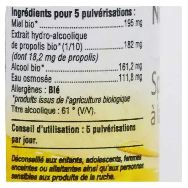 NAT & Form Mouthguard Spray to Propolis Bio 20 ml