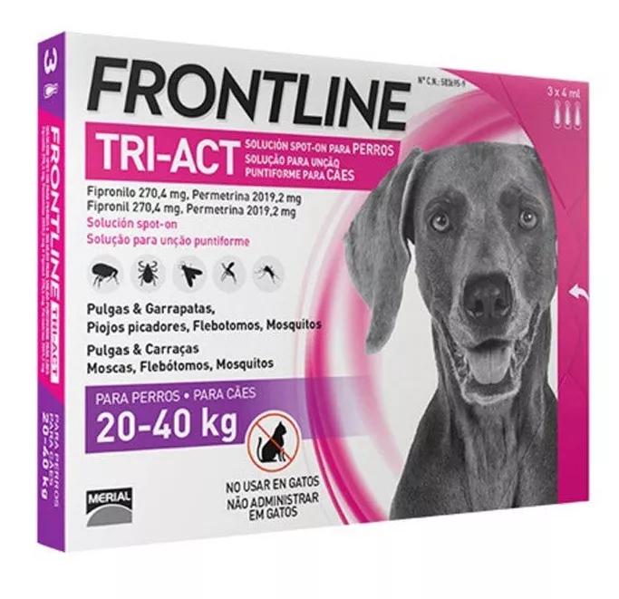 Frontline Tri Act Perros 20-40kg 3 Pipetas