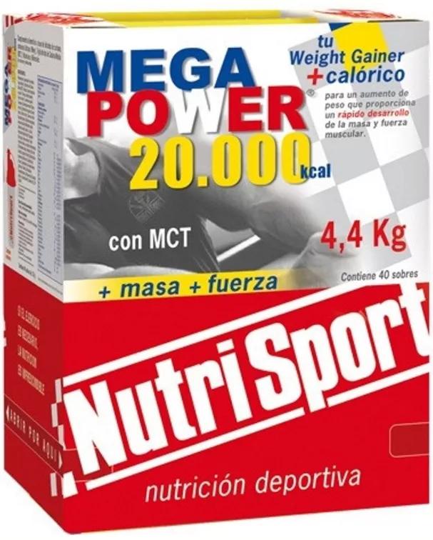 Nutrisport Megapower 20000 Chocolat 110 Gr 40 Enveloppes