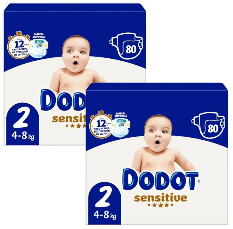 Dodot Sensitive Newborn Größe 2 2x88 Einheiten