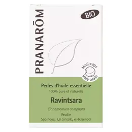 Pranarom Perles d'Huile Essentielle Ravintsara Bio 60 unités