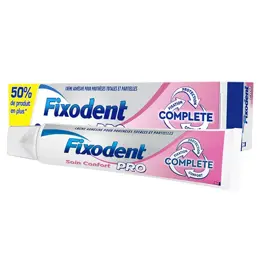 Fixodent Pro Crème Adhésive Complete Soin Confort Pour Prothèses Dentaires 70,5g