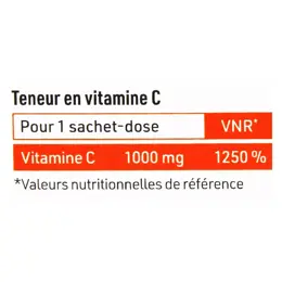 UPSA Vitamine C 1000mg sans Sucres 10 sachets