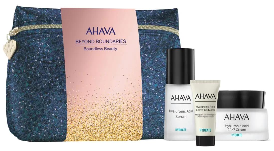 Ahava Cofanetto Boundless Beauty Siero Acido Ialuronico 30 ml + Crema Con Acido Ialuronico 50 ml + Maschera Leave-on 15 ml